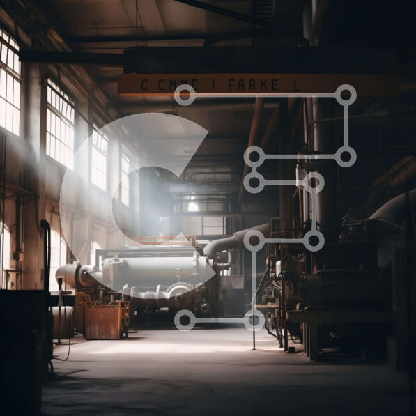 Intra Συλλεκτικό Ξύλινο Παζλ Plywood  4mm - Βιομηχανική Εγκατάσταση με Μηχανήματα και Εξοπλισμό Σε Ξύλινο Κουτί - Διαστάσεις Puzzle: 10x10 cm – 25 κομμάτια