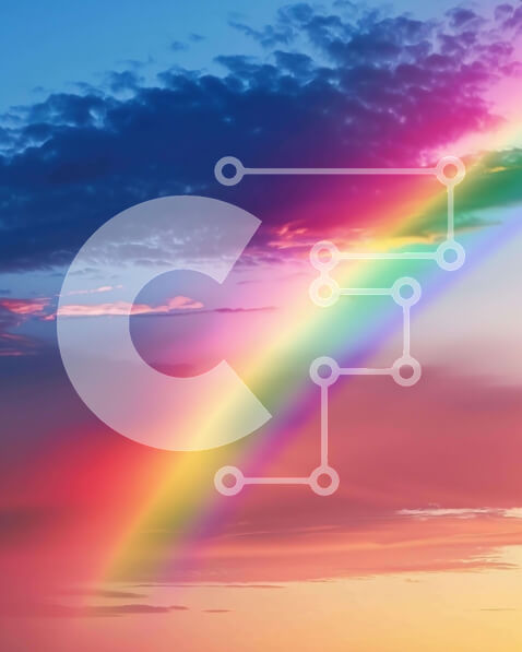 Intra Συλλεκτικό Ξύλινο Παζλ Plywood  4mm - Ζωντανό ουράνιο τόξο στον ουρανό Σε Ξύλινο Κουτί - Διαστάσεις: 10x10 cm – 25 κομμάτια