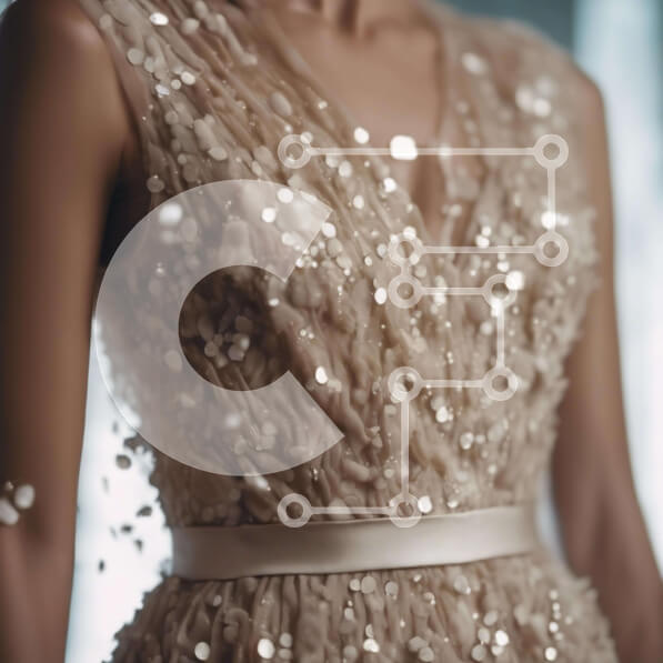 Σετ των 2 Intra Συλλεκτικό Ξύλινο Παζλ Plywood  4mm - Γυναίκα με κομψό μπεζ φόρεμα με παγιέτες και γκλίτερ στολίδια Σε Ξύλινο Κουτί - Διαστάσεις: 10x10 cm – 25 κομμάτια