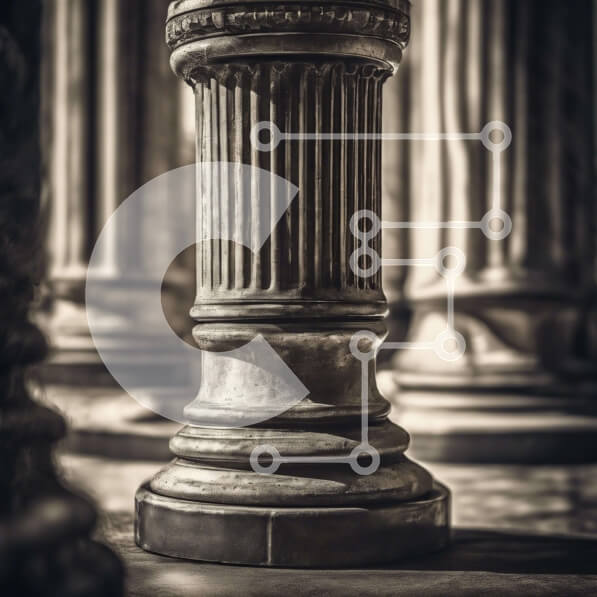 Intra Συλλεκτικό Ξύλινο Παζλ Plywood  4mm - Κοντινή όψη στηλών Σε Ξύλινο Κουτί - Διαστάσεις Puzzle: 10x10 cm – 25 κομμάτια