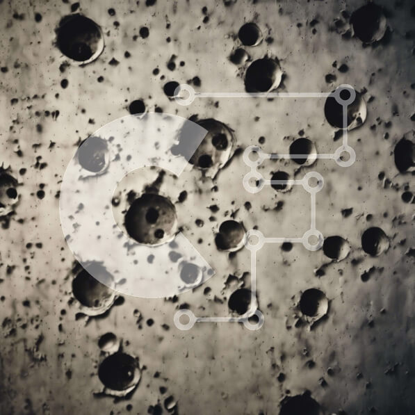 Intra Συλλεκτικό Ξύλινο Παζλ Plywood  4mm - Αφηρημένος τοίχος με τις μυστηριώδεις τρύπες Σε Ξύλινο Κουτί - Διαστάσεις Puzzle: 10x10 cm – 25 κομμάτια