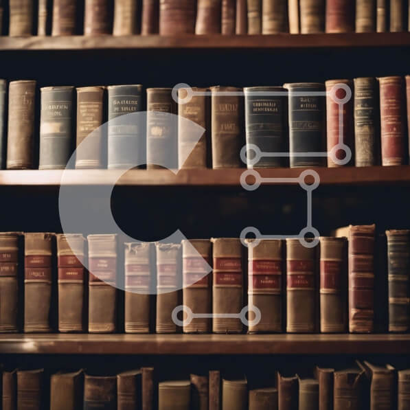 Intra Συλλεκτικό Ξύλινο Παζλ Plywood  4mm - Συλλογή παλαιών βιβλίων στα ράφια Σε Ξύλινο Κουτί - Διαστάσεις Puzzle: 10x10 cm – 25 κομμάτια