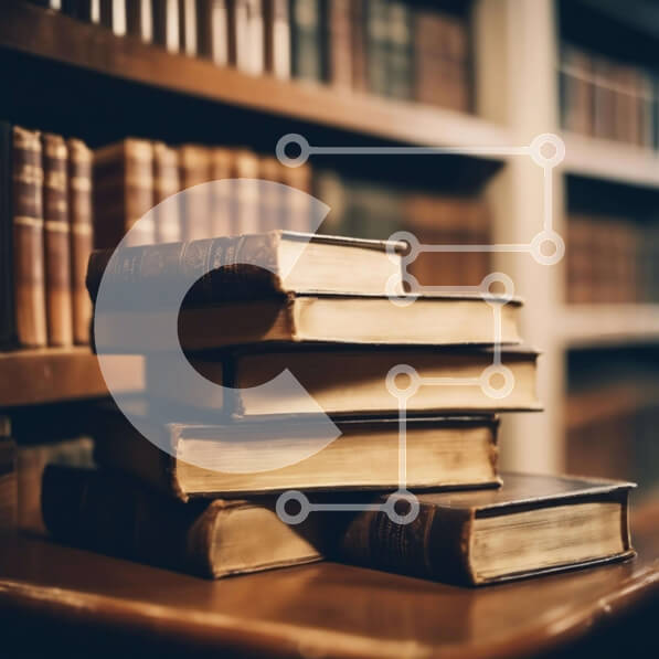 Intra Συλλεκτικό Ξύλινο Παζλ Plywood  4mm - Συλλογή παλαιών βιβλίων σε μια καλά εφοδιασμένη βιβλιοθήκη Σε Ξύλινο Κουτί - Διαστάσεις Puzzle: 10x10 cm – 25 κομμάτια