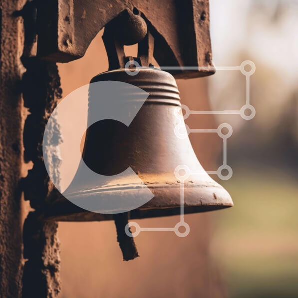 Intra Συλλεκτικό Ξύλινο Παζλ Plywood  4mm - Κρεμαστή καμπάνα από παλιό ξύλινο κτίριο Σε Ξύλινο Κουτί - Διαστάσεις Puzzle: 10x10 cm – 25 κομμάτια