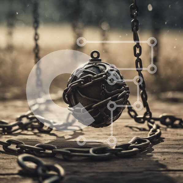 Intra Συλλεκτικό Ξύλινο Παζλ Plywood  4mm - Μεταλλική Μπάλα Αναρτημένη από Αλυσίδες Σε Ξύλινο Κουτί - Διαστάσεις: 10x10 cm – 25 κομμάτια