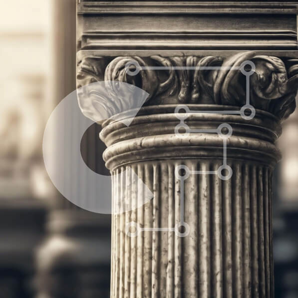 Intra Συλλεκτικό Ξύλινο Παζλ Plywood  4mm - Περίτεχνη στήλη με περίπλοκο σχέδιο Σε Ξύλινο Κουτί - Διαστάσεις Puzzle: 10x10 cm – 25 κομμάτια