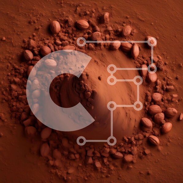 Σετ των 2 Intra Συλλεκτικό Ξύλινο Παζλ Plywood  4mm - Σοκολάτα σε σκόνη και ξηρούς καρπούς για την παρασκευή λαχταριστών επιδορπίων Σε Ξύλινο Κουτί - Διαστάσεις: 10x10 cm – 25 κομμάτια