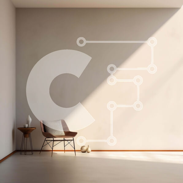 Intra Συλλεκτικό Ξύλινο Παζλ Plywood  4mm - Μινιμαλιστικό λευκό δωμάτιο με καρέκλα και φυτό σε γλάστρα Σε Ξύλινο Κουτί - Διαστάσεις Puzzle: 10x10 cm – 25 κομμάτια