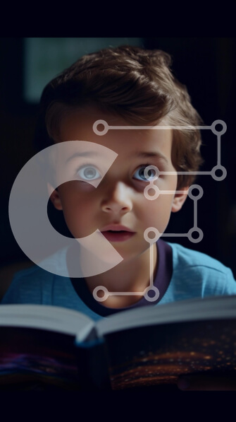 Intra Συλλεκτικό Ξύλινο Παζλ Plywood  4mm - Εγκλωβισμένο νεαρό αγόρι που διαβάζει ένα βιβλίο Σε Ξύλινο Κουτί - Διαστάσεις Puzzle: 10x10 cm – 25 κομμάτια