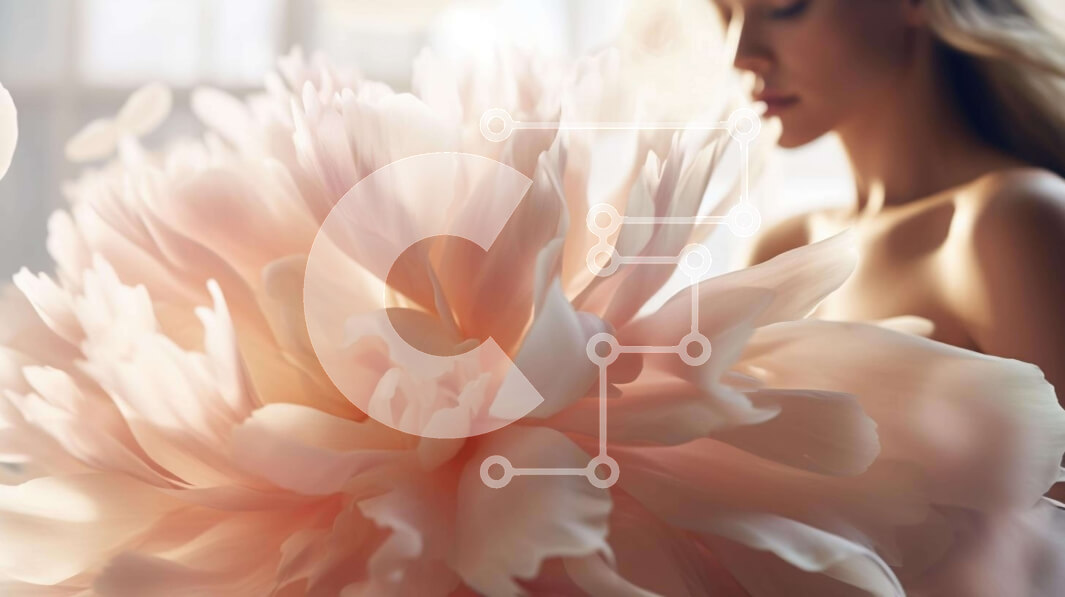 Intra Συλλεκτικό Ξύλινο Παζλ Plywood  4mm - Γυναίκα με τεράστιο ροζ λουλούδι Σε Ξύλινο Κουτί - Διαστάσεις Puzzle: 10x10 cm – 25 κομμάτια