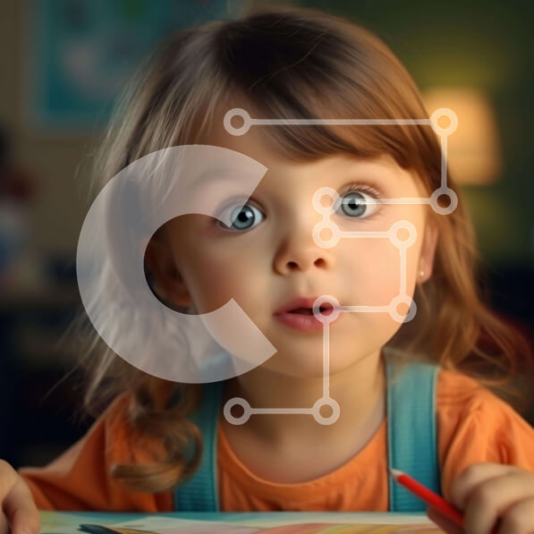 Intra Συλλεκτικό Ξύλινο Παζλ Plywood  4mm - Νεαρό κορίτσι που σχεδιάζει στο γραφείο Σε Ξύλινο Κουτί - Διαστάσεις Puzzle: 10x10 cm – 25 κομμάτια