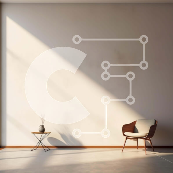 Intra Συλλεκτικό Ξύλινο Παζλ Plywood  4mm - Μινιμαλιστικό κενό δωμάτιο με καρέκλα, τραπέζι και φυτό Σε Ξύλινο Κουτί - Διαστάσεις Puzzle: 10x10 cm – 25 κομμάτια