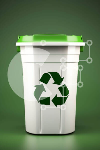 Intra Συλλεκτικό Ξύλινο Παζλ Plywood  4mm - Λευκός Κάδος Ανακύκλωσης Σε Ξύλινο Κουτί - Διαστάσεις: 10x10 cm – 25 κομμάτια