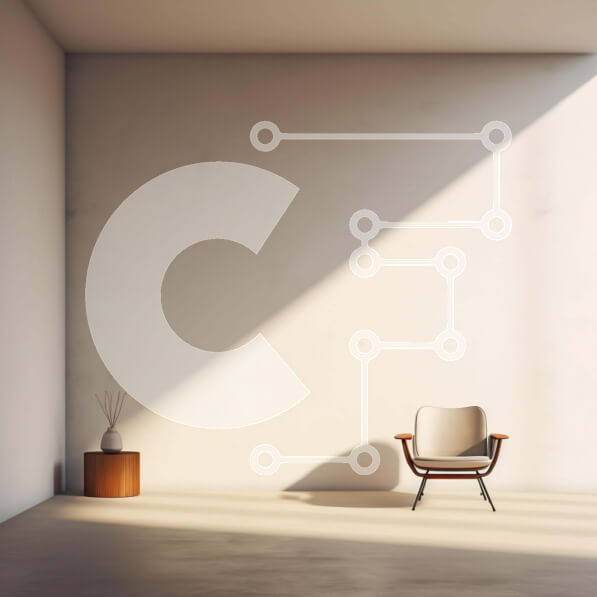 Intra Συλλεκτικό Ξύλινο Παζλ Plywood  4mm - Άδειο δωμάτιο με καρέκλα και βάζο Σε Ξύλινο Κουτί - Διαστάσεις Puzzle: 10x10 cm – 25 κομμάτια