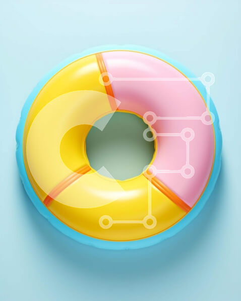 Intra Συλλεκτικό Ξύλινο Παζλ Plywood  4mm - Πολύχρωμο σωσίβιο Σε Ξύλινο Κουτί - Διαστάσεις: 10x10 cm – 25 κομμάτια