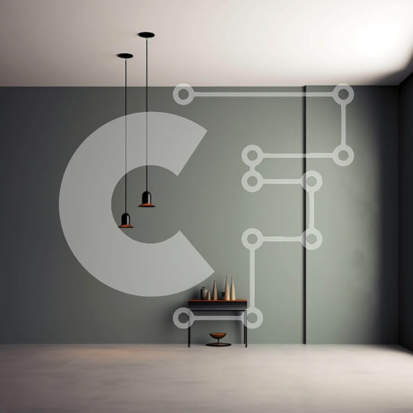 Intra Συλλεκτικό Ξύλινο Παζλ Plywood  4mm - Άδειο δωμάτιο με πράσινο τοίχο και φυτά σε γλάστρες Σε Ξύλινο Κουτί - Διαστάσεις Puzzle: 10x10 cm – 25 κομμάτια