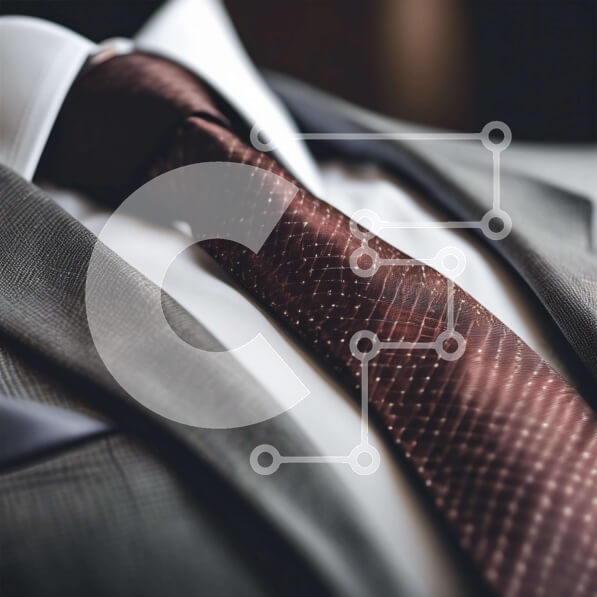 Σετ των 2 Intra Συλλεκτικό Ξύλινο Παζλ Plywood  4mm - Κόκκινη γραβάτα με κομψό κοστούμι Σε Ξύλινο Κουτί - Διαστάσεις: 10x10 cm – 25 κομμάτια