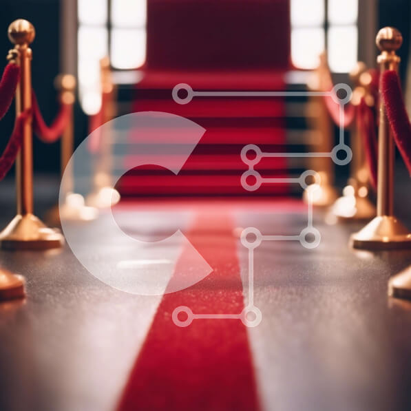 Intra Συλλεκτικό Ξύλινο Παζλ Plywood  4mm - Είσοδος στο Κόκκινο Χαλί στο Αμφιθέατρο Σε Ξύλινο Κουτί - Διαστάσεις Puzzle: 10x10 cm – 25 κομμάτια