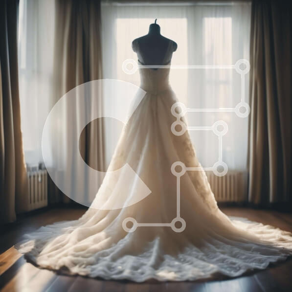 Σετ των 2 Intra Συλλεκτικό Ξύλινο Παζλ Plywood  4mm - Νυφικό που εμφανίζεται σε φυσικό φως Σε Ξύλινο Κουτί - Διαστάσεις: 10x10 cm – 25 κομμάτια