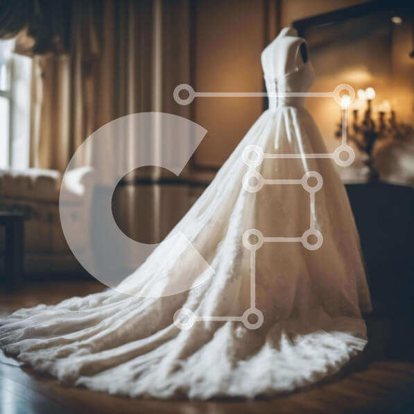 Σετ των 2 Intra Συλλεκτικό Ξύλινο Παζλ Plywood  4mm - Κομψή επίδειξη νυφικού σε διακοσμημένο δωμάτιο Σε Ξύλινο Κουτί - Διαστάσεις: 10x10 cm – 25 κομμάτια