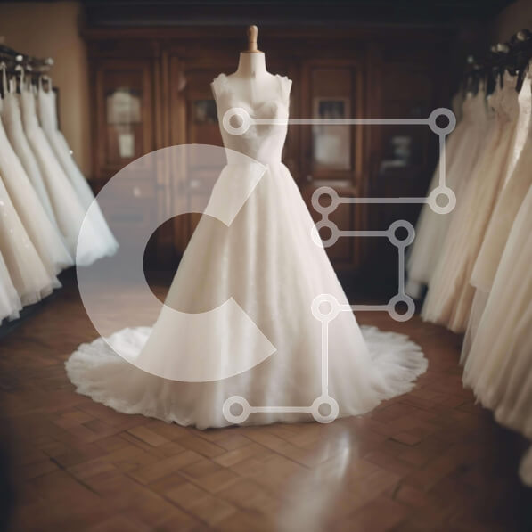 Σετ των 2 Intra Συλλεκτικό Ξύλινο Παζλ Plywood  4mm - Μανεκέν νυφικών σε εκθεσιακό χώρο καταστημάτων νυφικών Σε Ξύλινο Κουτί - Διαστάσεις: 10x10 cm – 25 κομμάτια