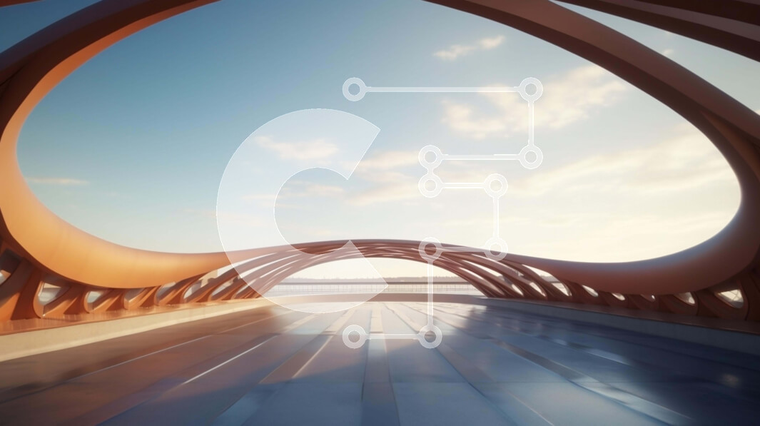 Intra Συλλεκτικό Ξύλινο Παζλ Plywood  4mm - Φουτουριστικό σχέδιο γέφυρας πάνω από το νερό Σε Ξύλινο Κουτί - Διαστάσεις Puzzle: 10x10 cm – 25 κομμάτια