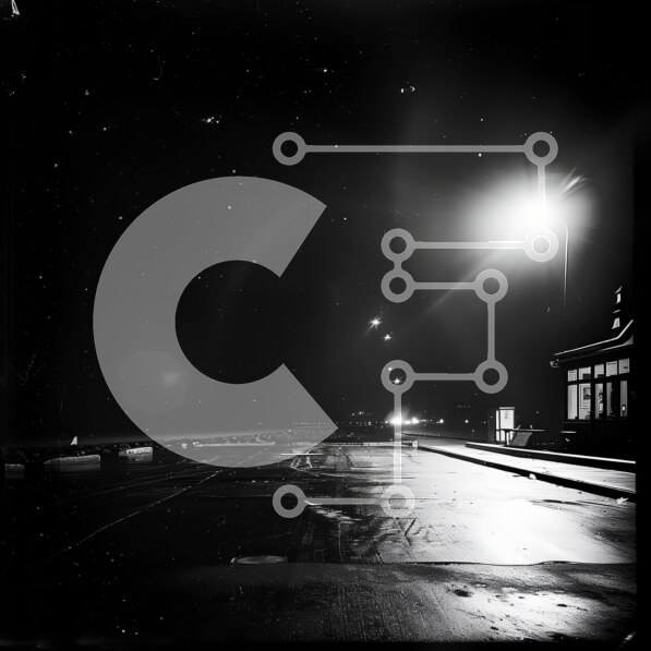 Intra Συλλεκτικό Ξύλινο Παζλ Plywood  4mm - Άδειο πάρκινγκ τη νύχτα Σε Ξύλινο Κουτί - Διαστάσεις Puzzle: 10x10 cm – 25 κομμάτια