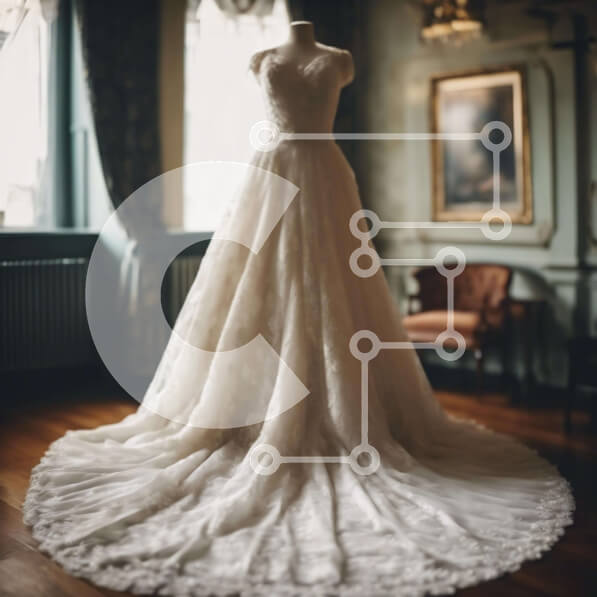 Σετ των 2 Intra Συλλεκτικό Ξύλινο Παζλ Plywood  4mm - Επίδειξη νυφικού σε ένα κομψά διακοσμημένο δωμάτιο Σε Ξύλινο Κουτί - Διαστάσεις: 10x10 cm – 25 κομμάτια