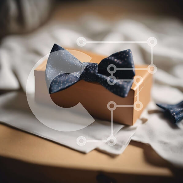 Intra Συλλεκτικό Ξύλινο Παζλ Plywood  4mm - Καφέ Κουτί με παπιγιόν και μικροαντικείμενα Σε Ξύλινο Κουτί - Διαστάσεις: 10x10 cm – 25 κομμάτια