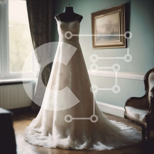 Σετ των 2 Intra Συλλεκτικό Ξύλινο Παζλ Plywood  4mm - Λευκό νυφικό στην οθόνη Σε Ξύλινο Κουτί - Διαστάσεις: 10x10 cm – 25 κομμάτια