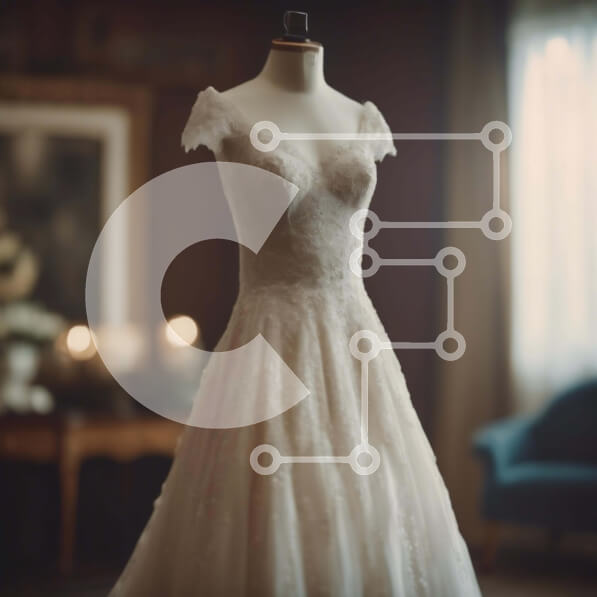 Σετ των 2 Intra Συλλεκτικό Ξύλινο Παζλ Plywood  4mm - Κομψό λευκό νυφικό και κηροπήγια Σε Ξύλινο Κουτί - Διαστάσεις: 10x10 cm – 25 κομμάτια