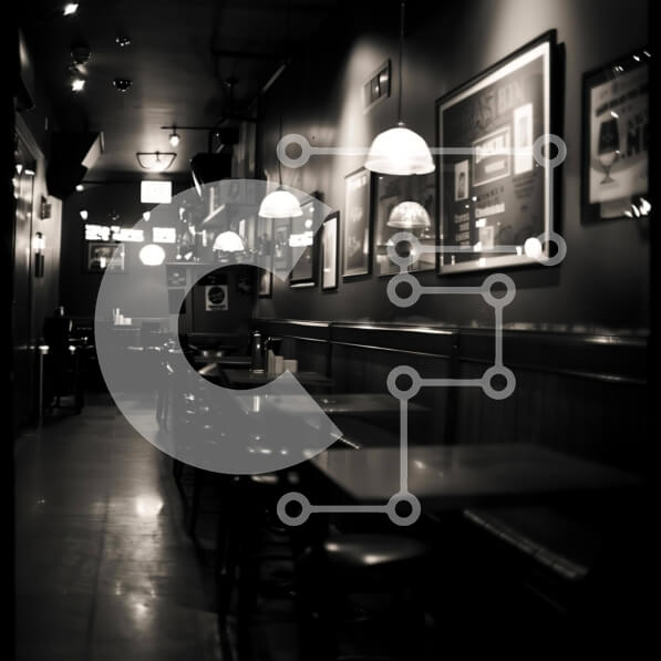 Intra Συλλεκτικό Ξύλινο Παζλ Plywood  4mm - Κενή τραπεζαρία με τραπέζια, καρέκλες και πιάνο Σε Ξύλινο Κουτί - Διαστάσεις Puzzle: 10x10 cm – 25 κομμάτια