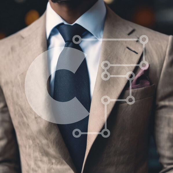 Intra Συλλεκτικό Ξύλινο Παζλ Plywood  4mm - Άνδρας με σακάκι και μαύρη γραβάτα Σε Ξύλινο Κουτί - Διαστάσεις Puzzle: 10x10 cm – 25 κομμάτια