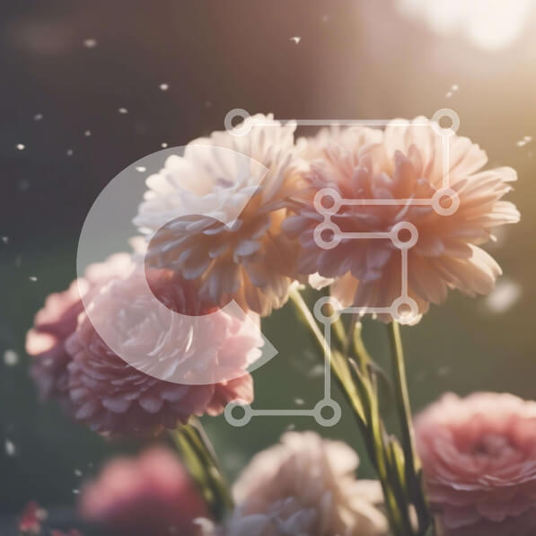 Intra Συλλεκτικό Ξύλινο Παζλ Plywood  4mm - Ζωντανά ροζ και λευκά λουλούδια σε ένα ηλιόλουστο βάζο Σε Ξύλινο Κουτί - Διαστάσεις: 10x10 cm – 25 κομμάτια