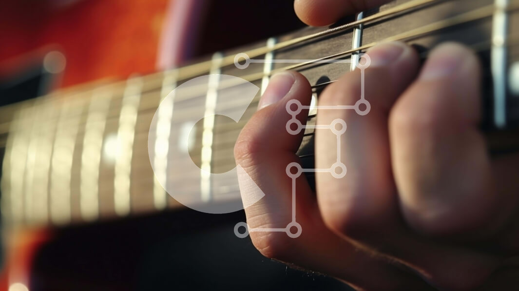 Intra Συλλεκτικό Ξύλινο Παζλ Plywood  4mm - Άτομο που παίζει ηλεκτρική κιθάρα Σε Ξύλινο Κουτί - Διαστάσεις Puzzle: 10x10 cm – 25 κομμάτια