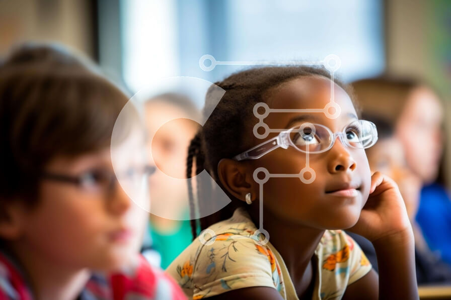 Intra Συλλεκτικό Ξύλινο Παζλ Plywood  4mm - Παιδιά στην τάξη Σε Ξύλινο Κουτί - Διαστάσεις Puzzle: 10x10 cm – 25 κομμάτια