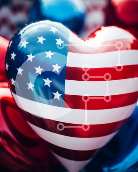 Intra Συλλεκτικό Ξύλινο Παζλ Plywood  4mm - Πατριωτική διακόσμηση με μπαλόνι σε σχήμα καρδιάς Σε Ξύλινο Κουτί - Διαστάσεις: 10x10 cm – 25 κομμάτια