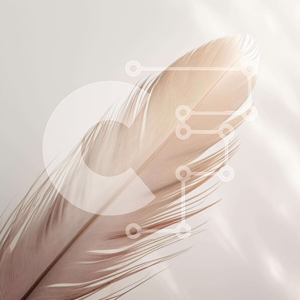 Intra Συλλεκτικό Ξύλινο Παζλ Plywood  4mm - Μονό λευκό φτερό στο τραπέζι Σε Ξύλινο Κουτί - Διαστάσεις: 10x10 cm – 25 κομμάτια