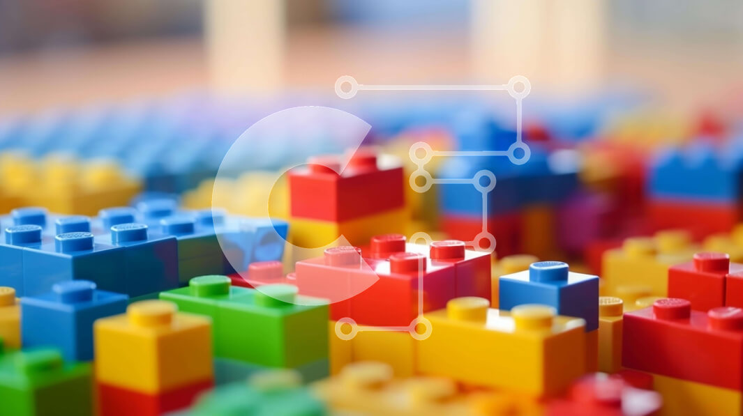 Intra Συλλεκτικό Ξύλινο Παζλ Plywood  4mm - Πολύχρωμα τουβλάκια Lego Σε Ξύλινο Κουτί - Διαστάσεις: 10x10 cm – 25 κομμάτια