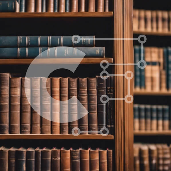 Intra Συλλεκτικό Ξύλινο Παζλ Plywood  4mm - Vintage βιβλιοθήκη με παλιά βιβλία Σε Ξύλινο Κουτί - Διαστάσεις Puzzle: 10x10 cm – 25 κομμάτια