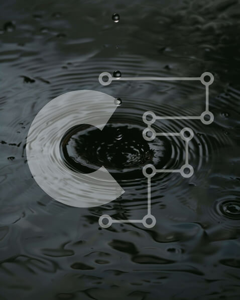 Intra Συλλεκτικό Ξύλινο Παζλ Plywood  4mm - Κύκλος του νερού με τις σταγόνες βροχής που πέφτουν Σε Ξύλινο Κουτί - Διαστάσεις: 10x10 cm – 25 κομμάτια