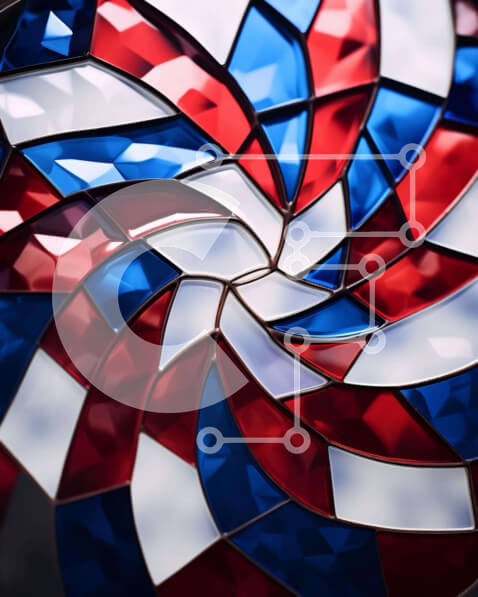 Intra Συλλεκτικό Ξύλινο Παζλ Plywood  4mm - Κυκλικό Γυάλινο Γλυπτό με Μωσαϊκά Πλακάκια Σε Ξύλινο Κουτί - Διαστάσεις Puzzle: 10x10 cm – 25 κομμάτια