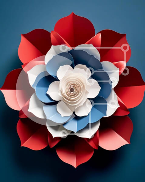 Intra Συλλεκτικό Ξύλινο Παζλ Plywood  4mm - Εγκατάσταση Paper Flower Art Σε Ξύλινο Κουτί - Διαστάσεις Puzzle: 10x10 cm – 25 κομμάτια