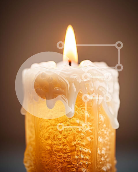 Intra Συλλεκτικό Ξύλινο Παζλ Plywood  4mm - Αναμμένο κερί με λιωμένο κερί Σε Ξύλινο Κουτί - Διαστάσεις: 10x10 cm – 25 κομμάτια