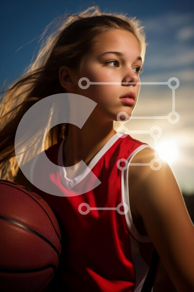 Intra Συλλεκτικό Ξύλινο Παζλ Plywood  4mm - Νεαρό κορίτσι με το μπάσκετ Σε Ξύλινο Κουτί - Διαστάσεις Puzzle: 10x10 cm – 25 κομμάτια