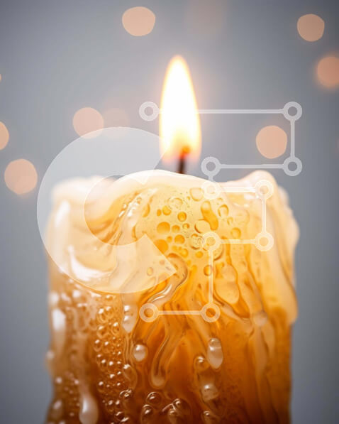 Intra Συλλεκτικό Ξύλινο Παζλ Plywood  4mm - Κερί Φωτισμένο στο Κέντρο με Φώτα Περιβάλλοντος Σε Ξύλινο Κουτί - Διαστάσεις Puzzle: 10x10 cm – 25 κομμάτια