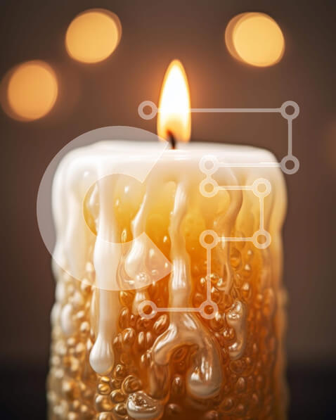 Intra Συλλεκτικό Ξύλινο Παζλ Plywood  4mm - Διακοσμητικό Φωτιζόμενο κερί με Frosting Σε Ξύλινο Κουτί - Διαστάσεις Puzzle: 10x10 cm – 25 κομμάτια