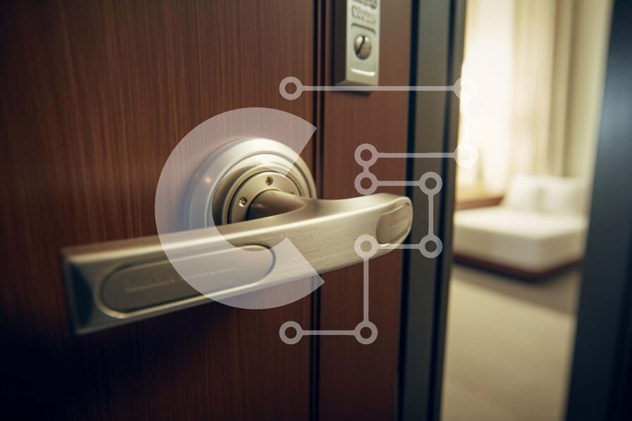 Intra Συλλεκτικό Ξύλινο Παζλ Plywood  4mm - Μεταλλική λαβή πόρτας Σε Ξύλινο Κουτί - Διαστάσεις Puzzle: 10x10 cm – 25 κομμάτια