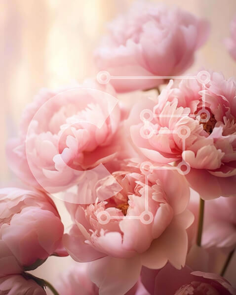 Intra Συλλεκτικό Ξύλινο Παζλ Plywood  4mm - Ροζ λουλούδι μπουκέτο σε ανοιχτό βάζο Σε Ξύλινο Κουτί - Διαστάσεις: 10x10 cm – 25 κομμάτια