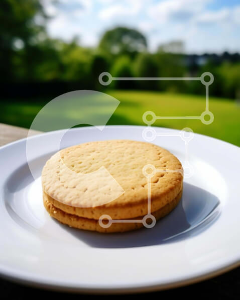 Σετ των 2 Intra Συλλεκτικό Ξύλινο Παζλ Plywood  4mm - Τραπεζαρία σε εξωτερικό χώρο με δύο μπισκότα Σε Ξύλινο Κουτί - Διαστάσεις: 10x10 cm – 25 κομμάτια